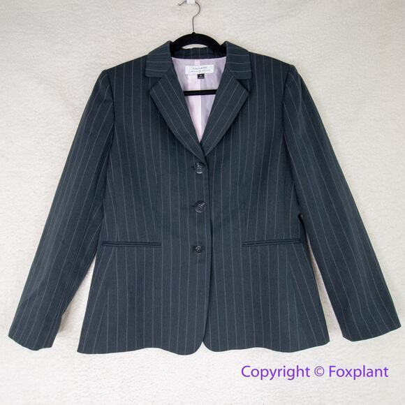 Tahari Arthur‎ S. Levine pipe blazer three-button, women's size 14 - Picture 1 of 10